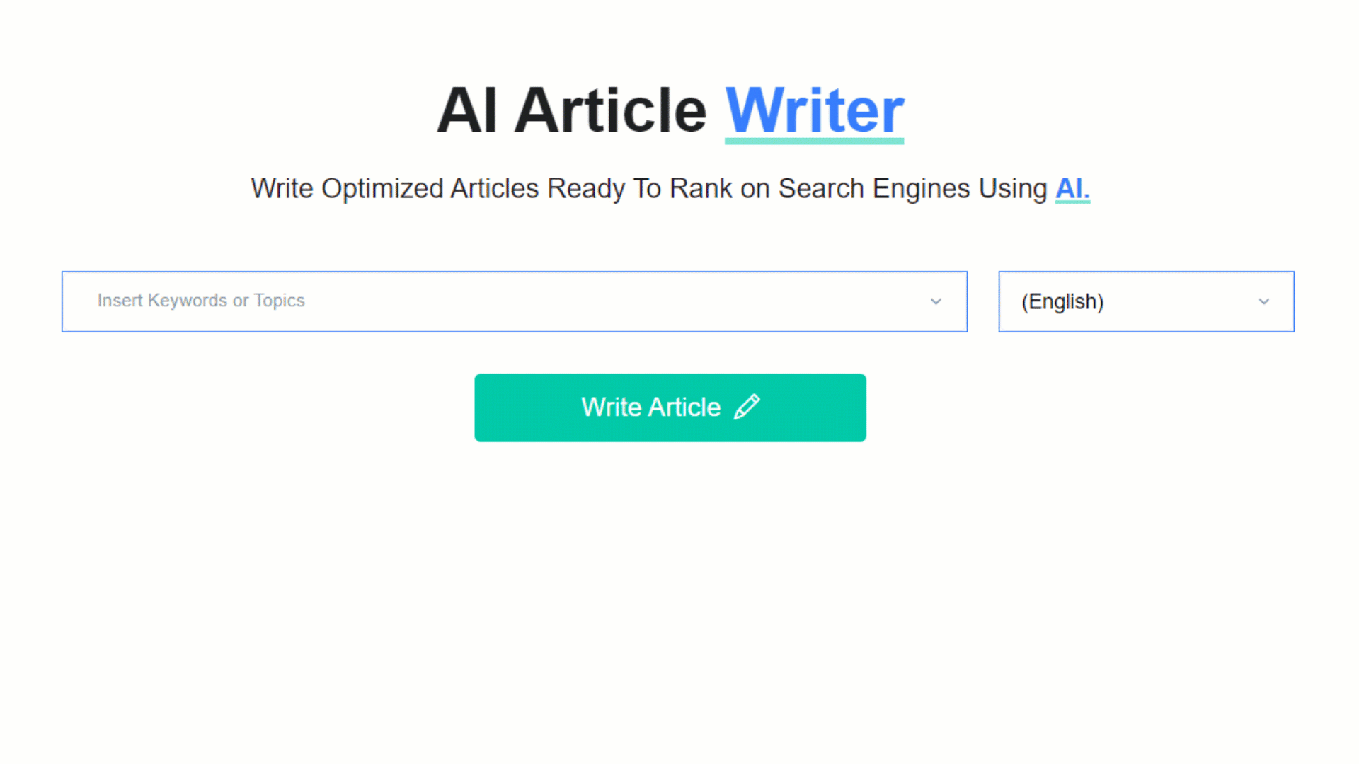 AI Article Writer